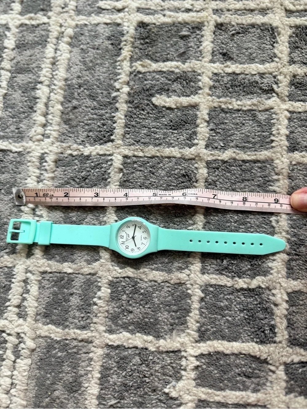 WIllis for Mini Mint Silicone Quartz Watch with White Dial